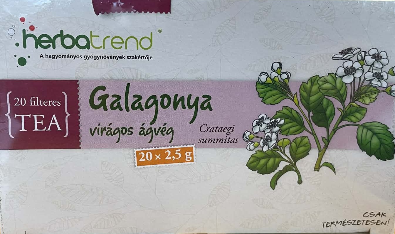Galagonya virágos ágvég filteres tea (20x2,5g)